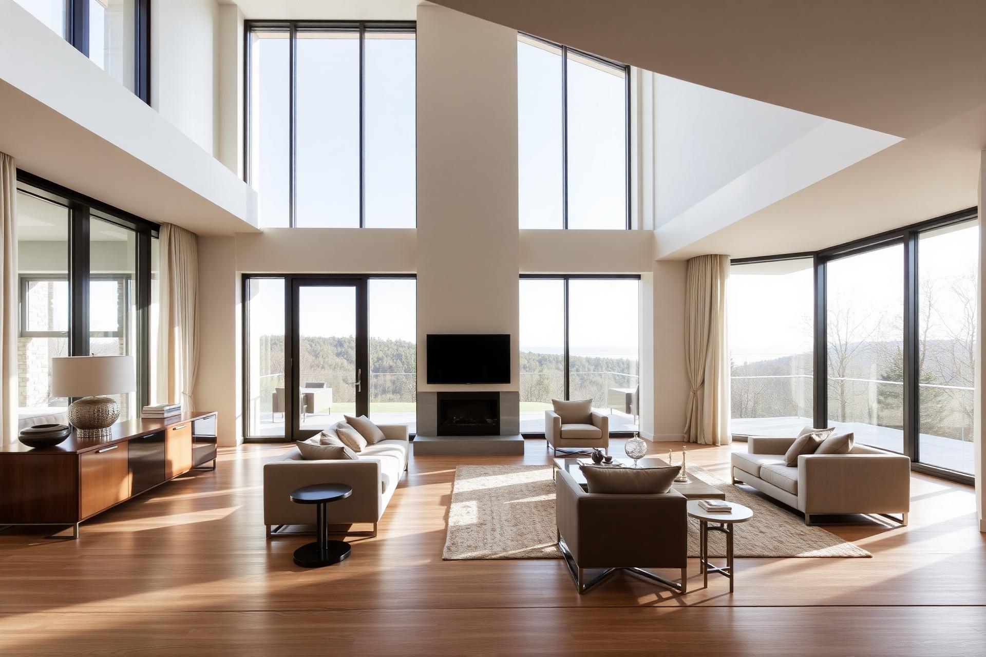 Modern furnished apartment with natural lighting, professionally managed by Abide & Dwell